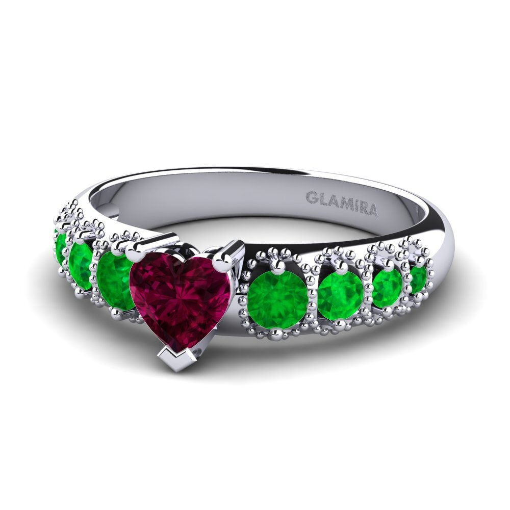 9k White Gold Engagement Ring Alonnisos