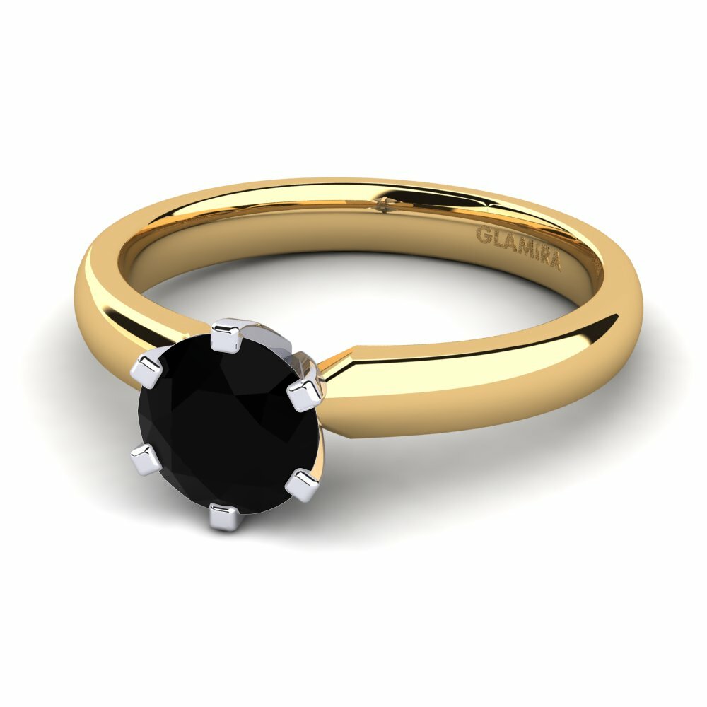 18K Geel & Wit Goud Verlovingsring Amanda 1.0crt