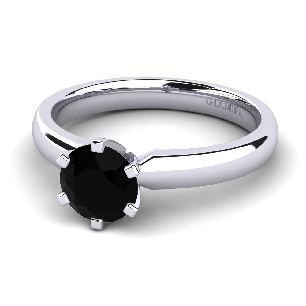 Sort Safir Forlovelsesring Amanda 1.0crt