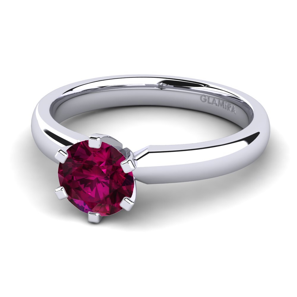 Rhodolite Garnet Engagement Ring Amanda 1.0 crt