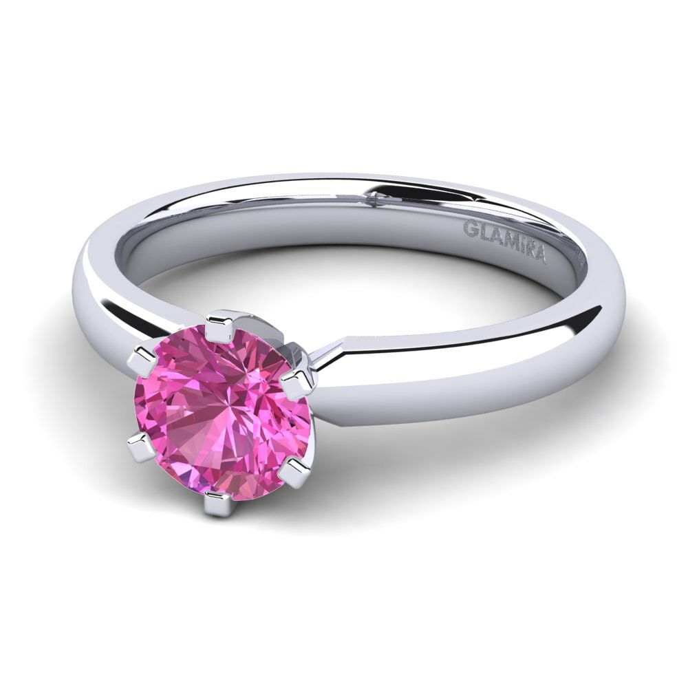 Rosa Topas Forlovelsesring Amanda 1.0crt