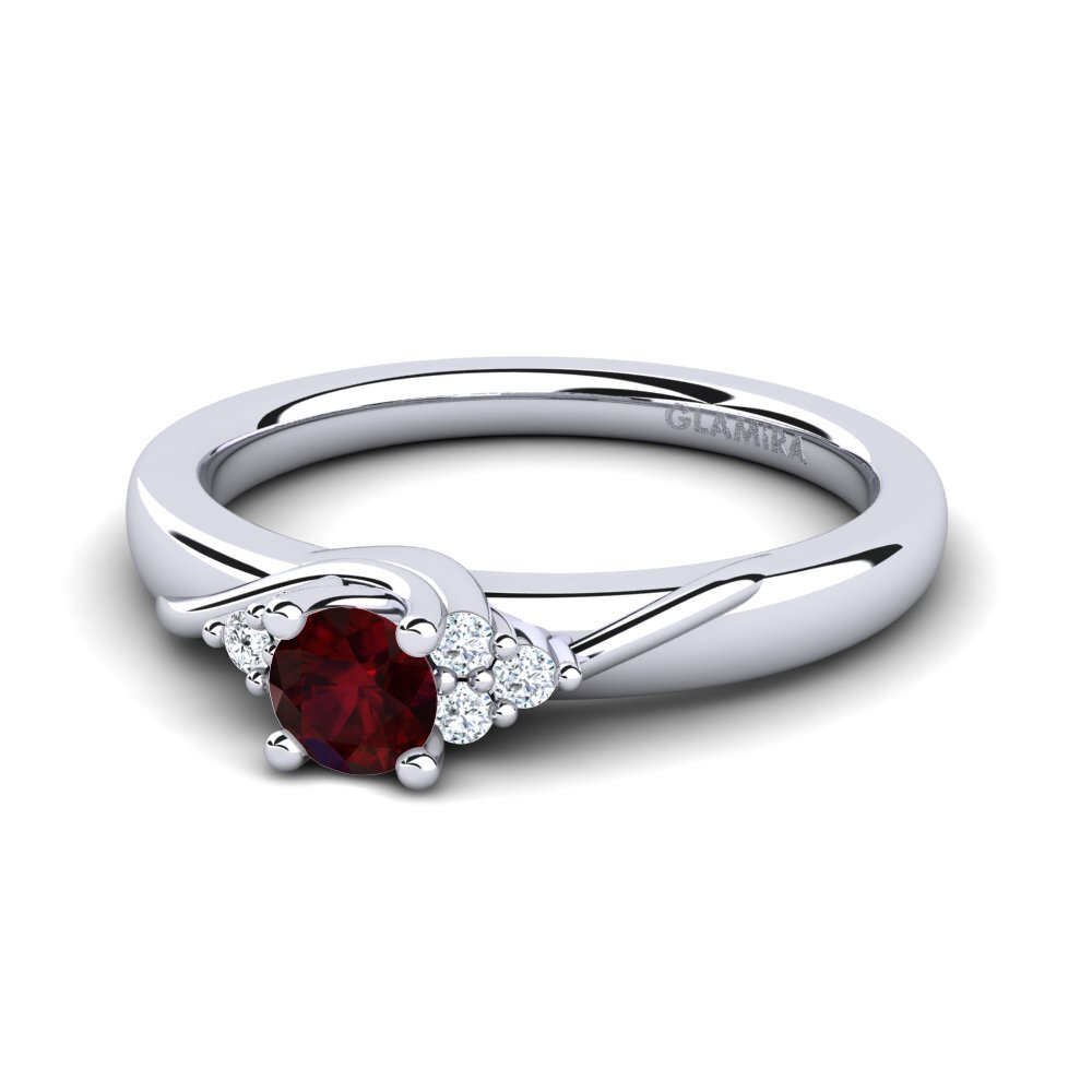 Garnet Engagement Ring Amaya