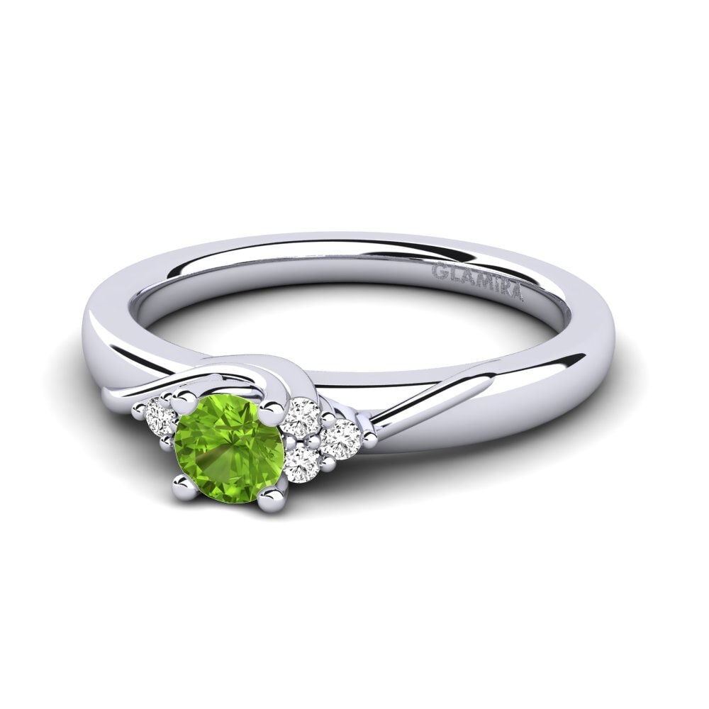 Peridoto Anillo de compromiso Amaya
