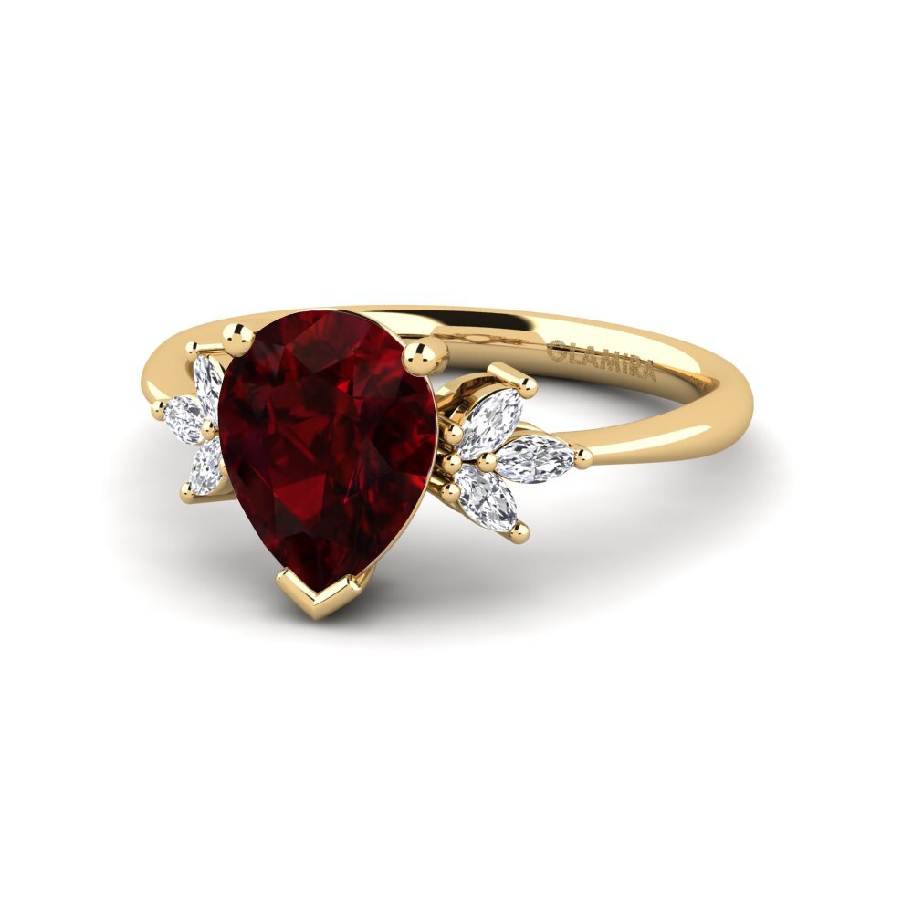 Garnet Engagement Ring Annige