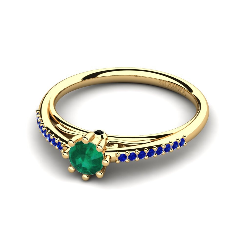 9k Yellow Gold Engagement Ring Atoryia