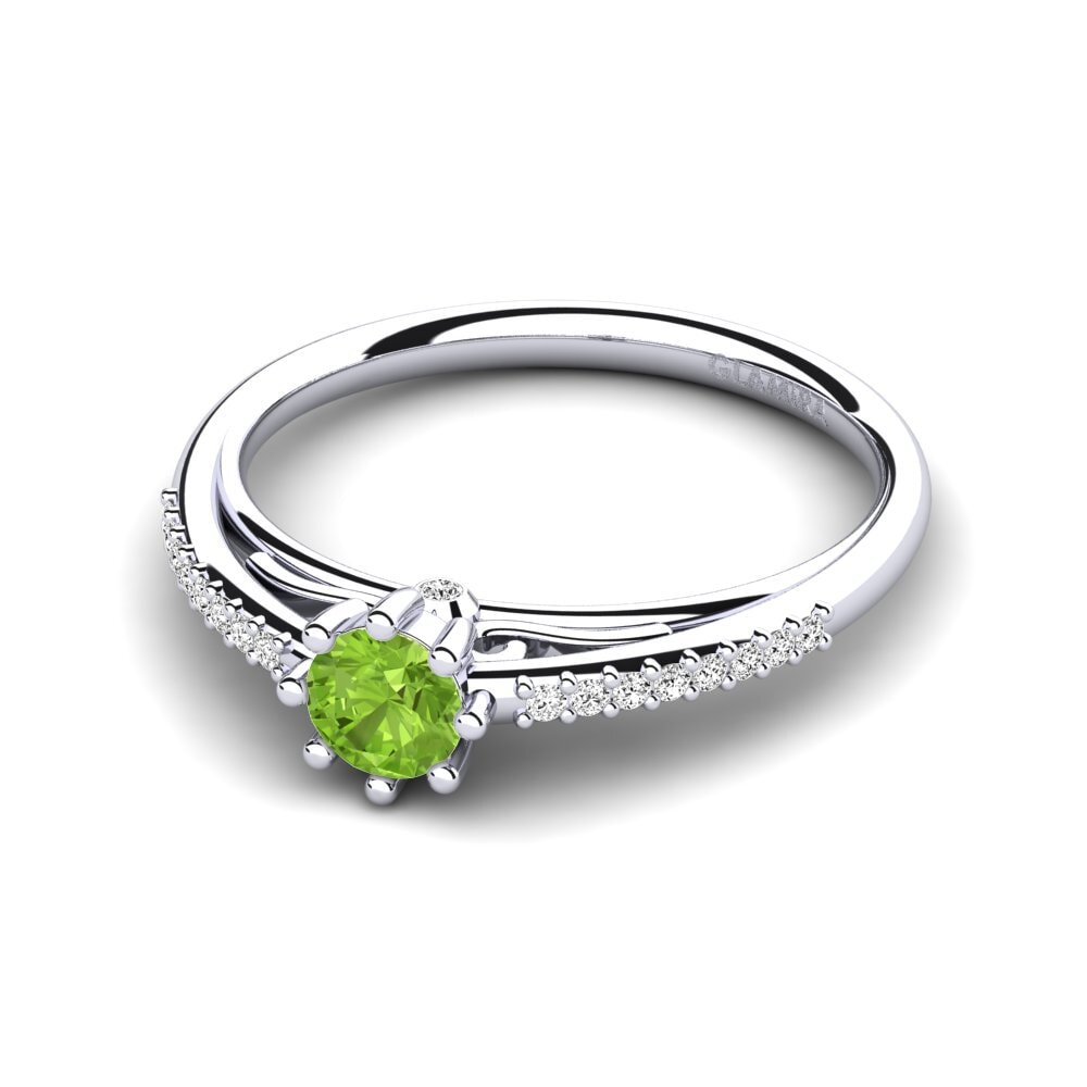 Peridoto Anillo de compromiso Atoryia