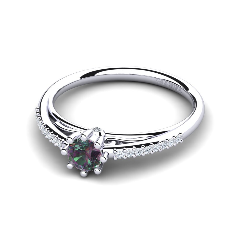 Mystic Topaz Engagement Ring Atoryia