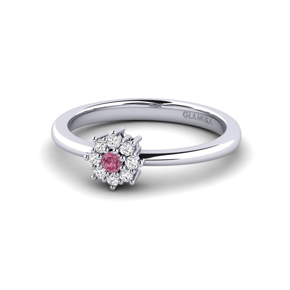 Granate Rhodolite Anillo de compromiso Aunay