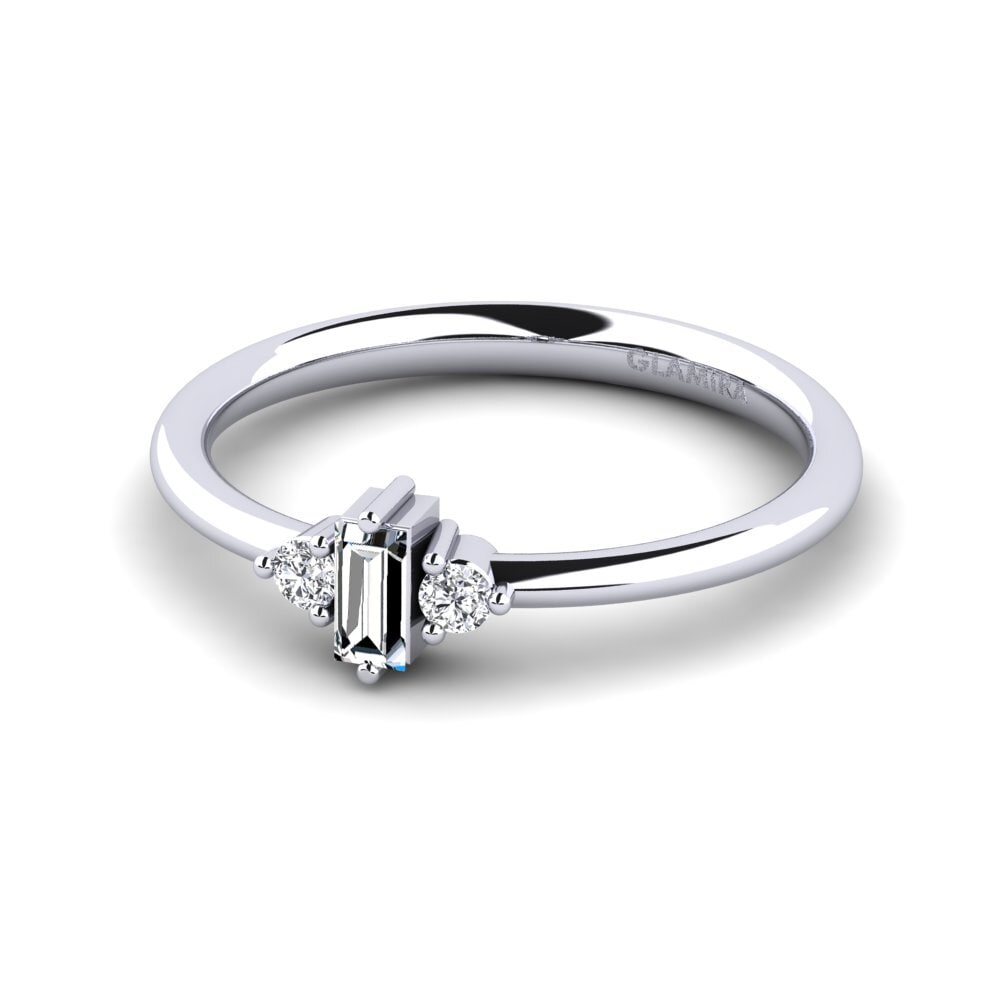 Zirconia Engagement Ring Auray
