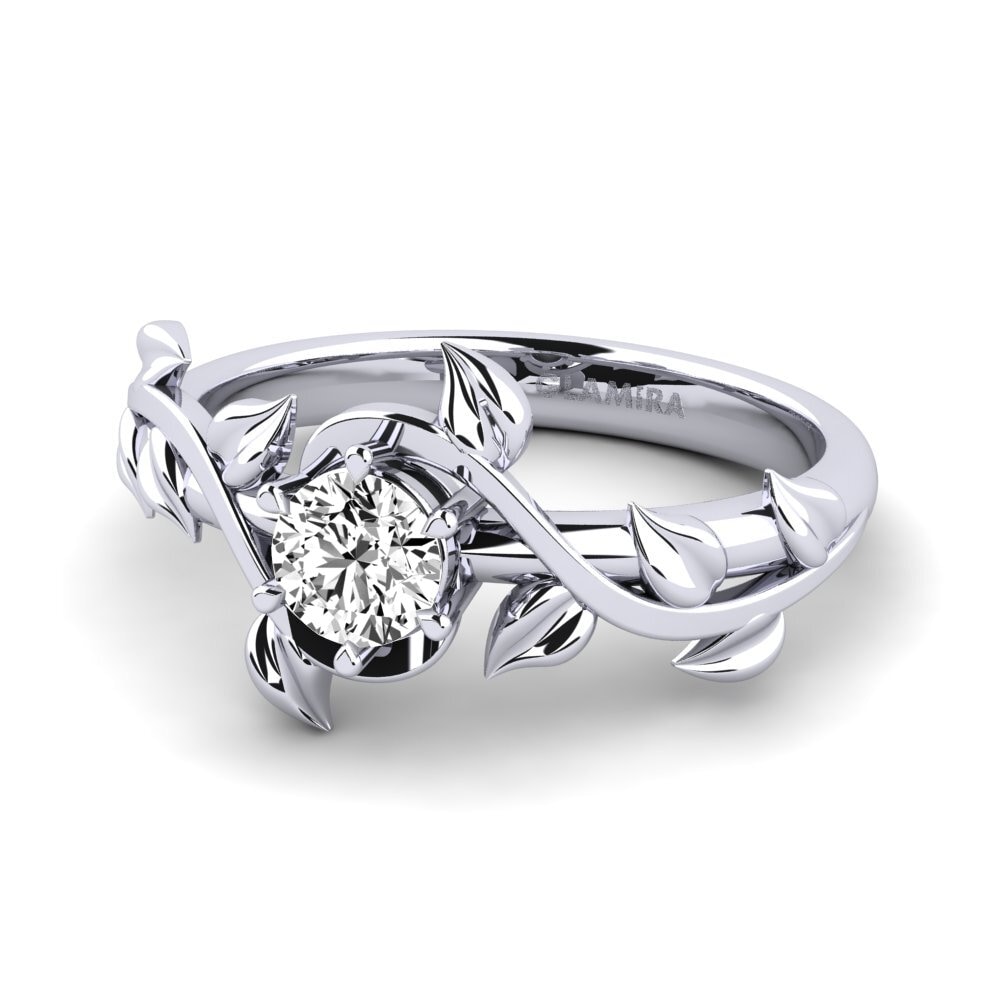 Moissanite Engagement Ring Bagu