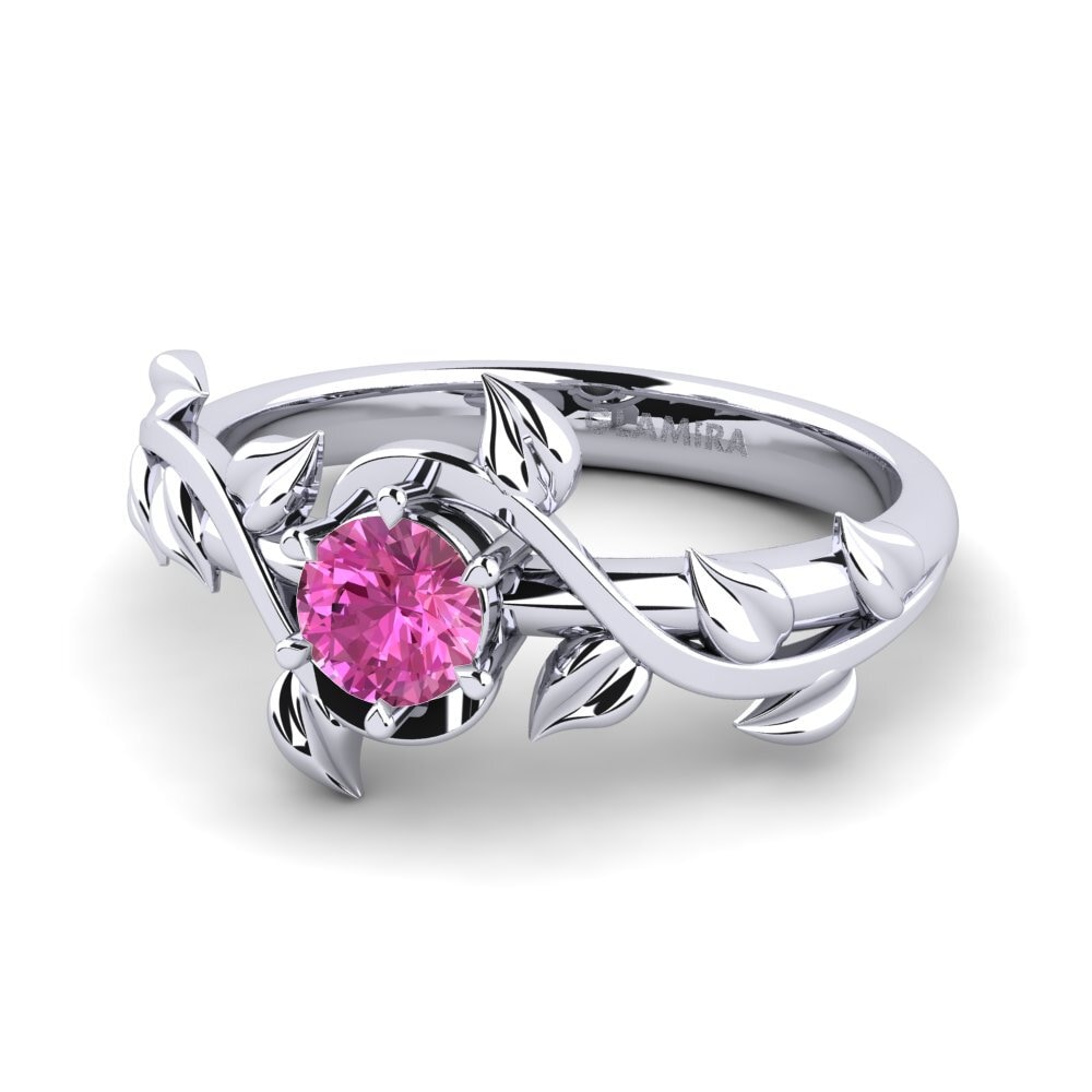 Rosa Topas Verlobungsring Bagu