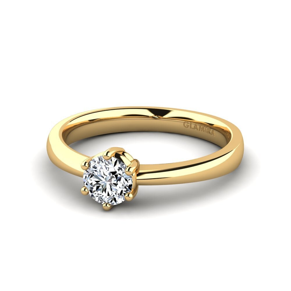 Nhẫn Vàng 14K Classic Solitaire