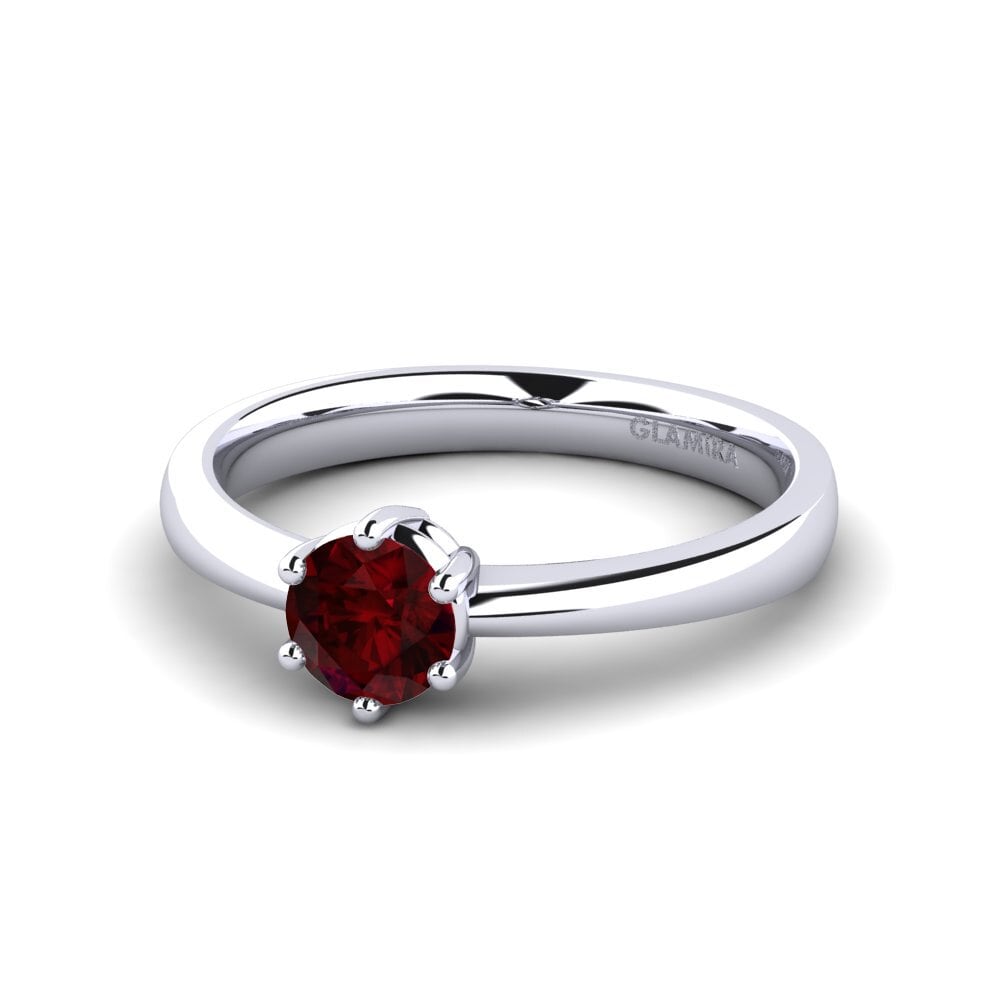 Garnet Engagement Ring Belva