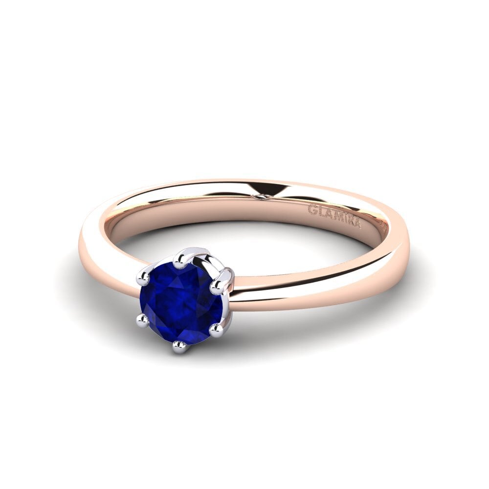 Classic Solitaire Sapphire Rings