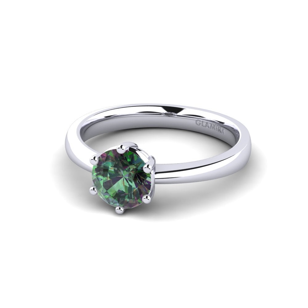 Topacio Místico Anillo de compromiso Belva 1.0 crt