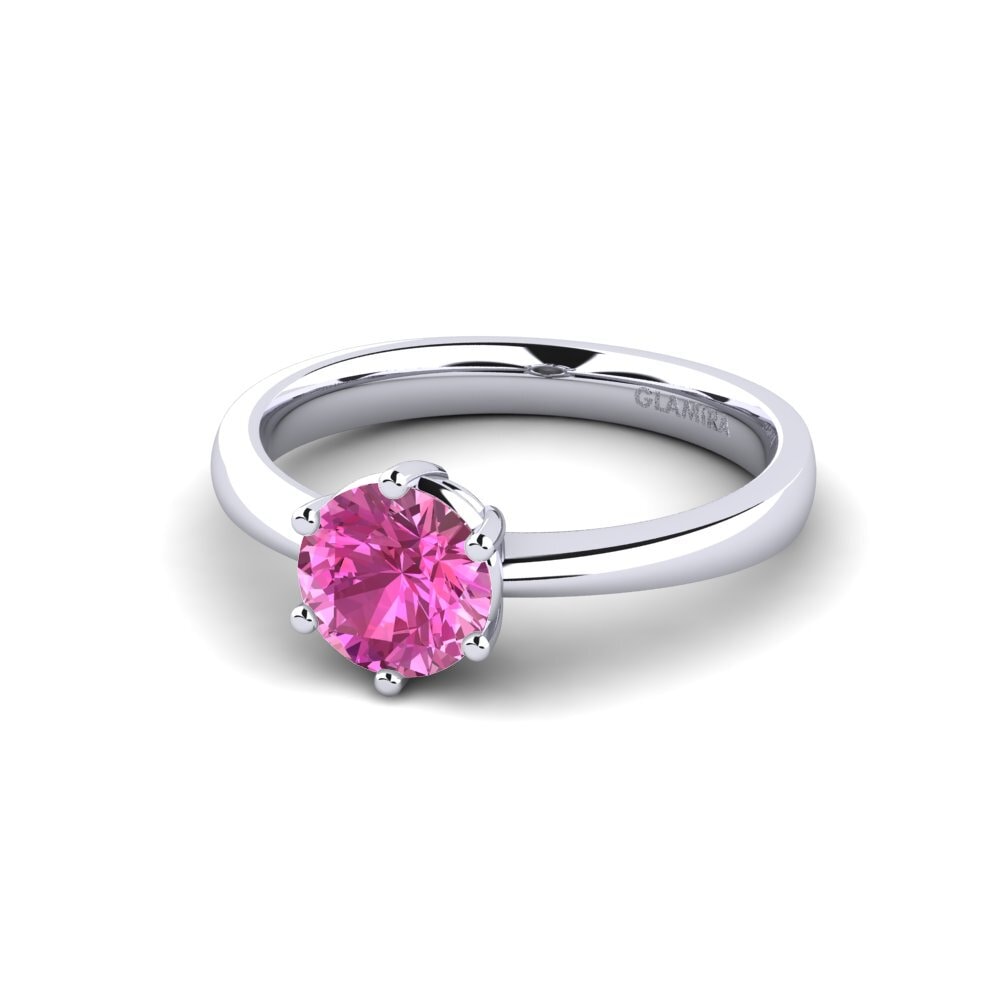 Rosa Topas Forlovelsesring Belva 1.0 crt
