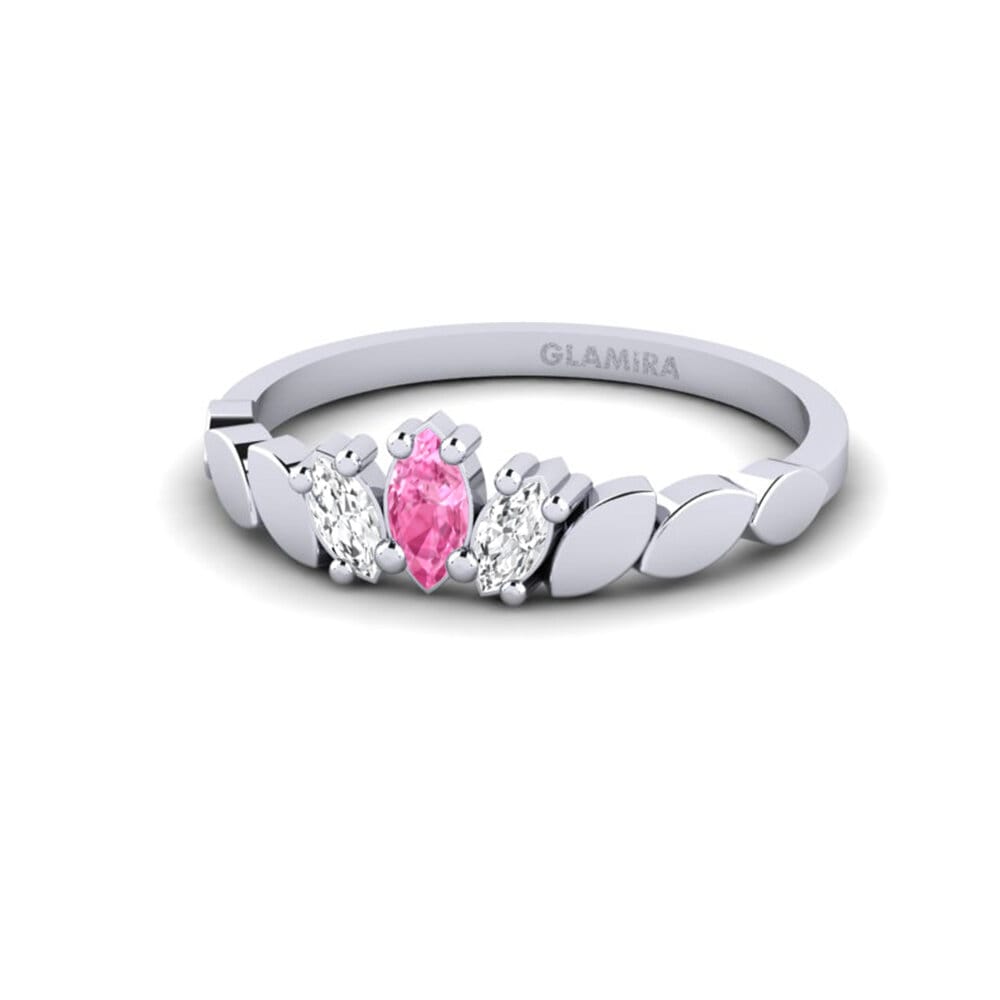 Pink Sapphire Engagement Ring Bouvais