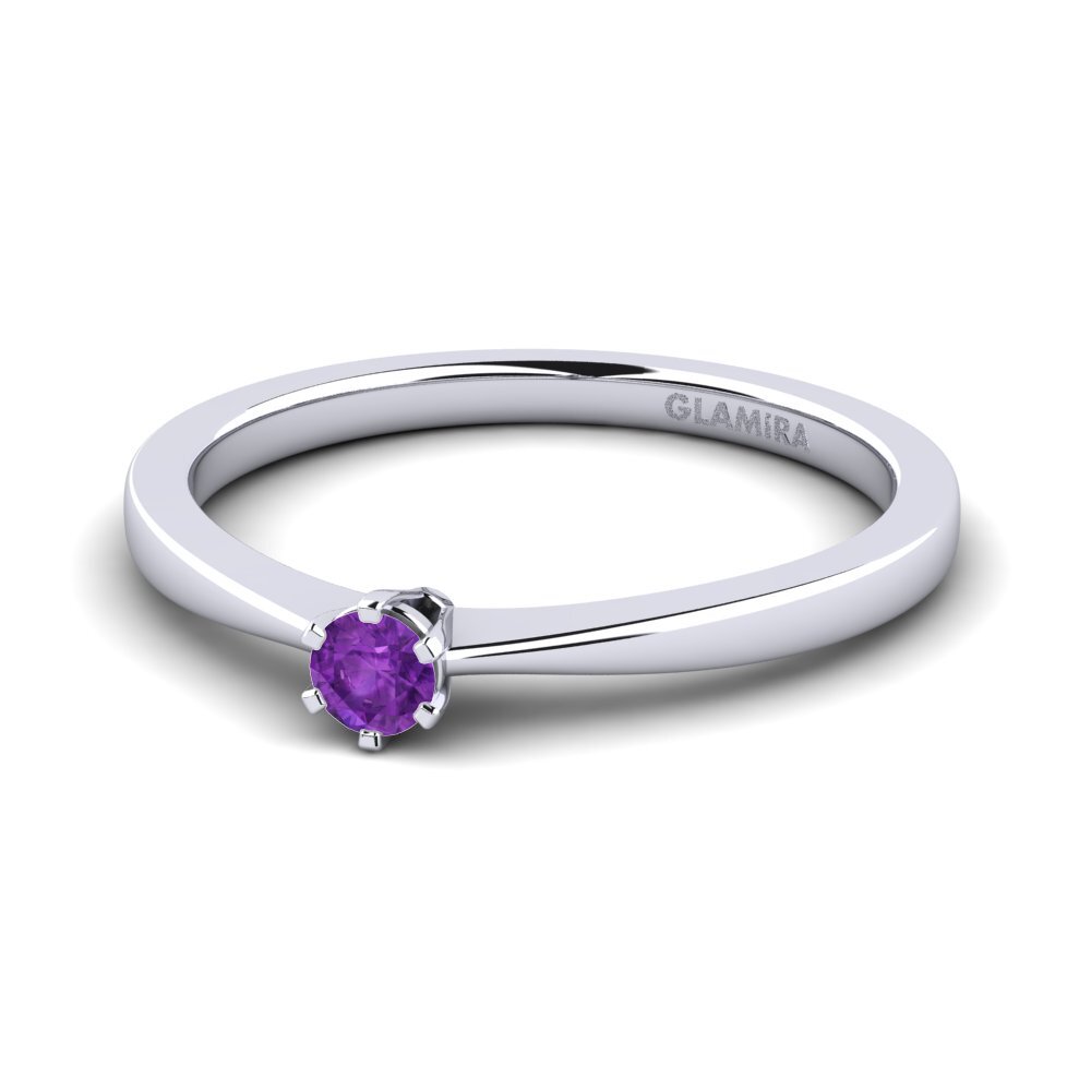 Amatista Anillo de compromiso Bridal Rise 0.1crt