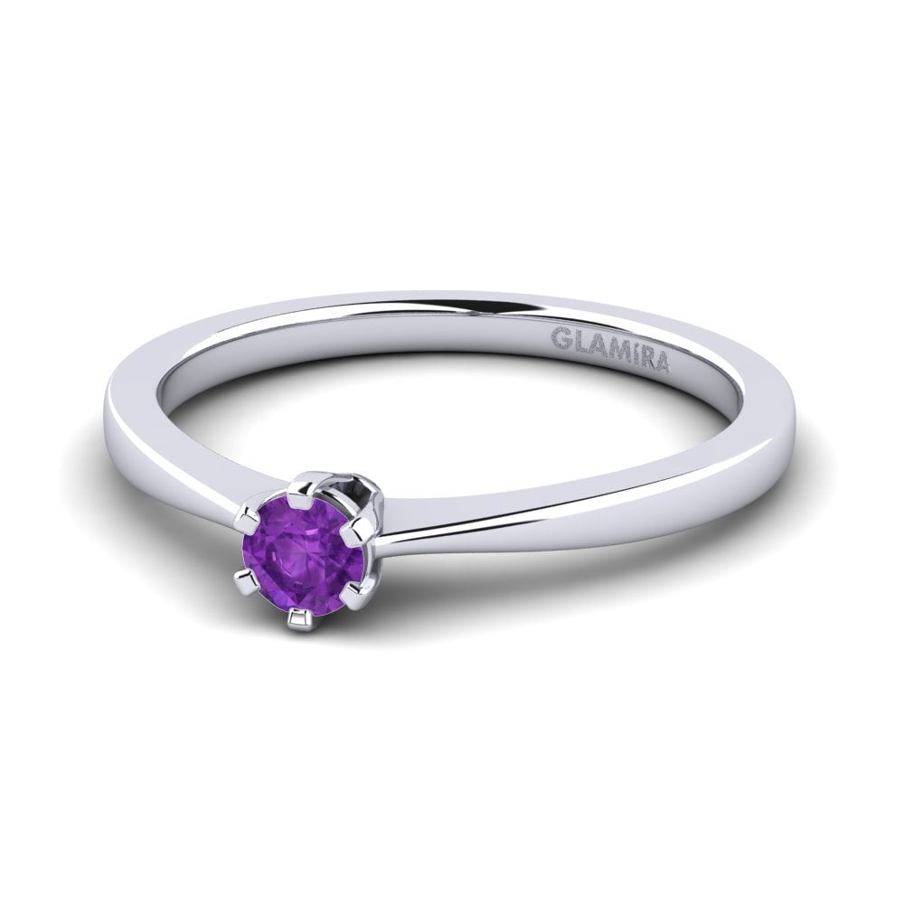Amatista Anillo de compromiso Bridal Rise 0.16crt