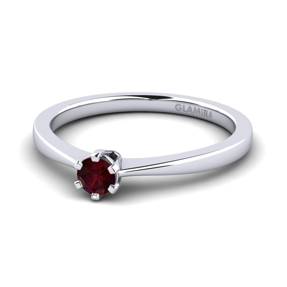 Granate Anillo de compromiso Bridal Rise 0.16crt