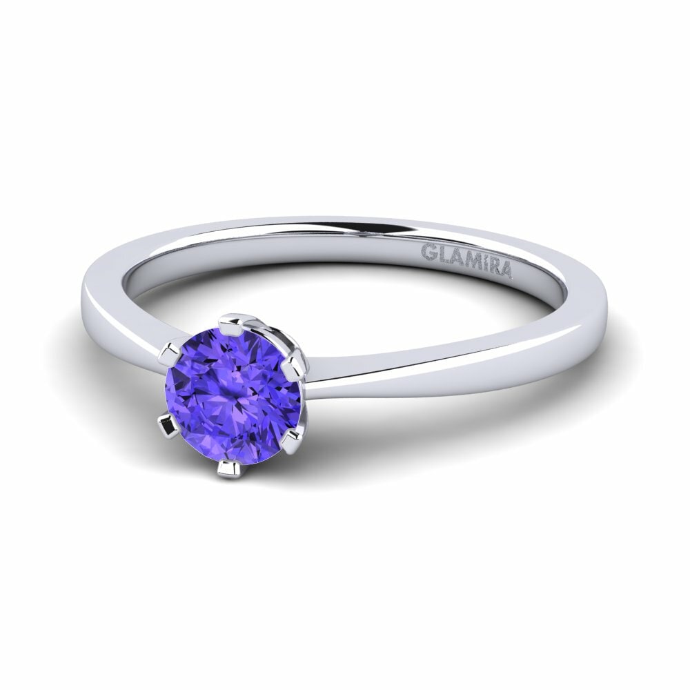 Tanzanita Anillo de compromiso Bridal Rise 0.5crt
