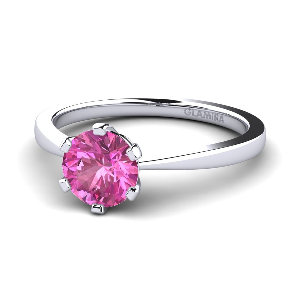 Rosa Topas Forlovelsesring Bridal Rise 1.0crt