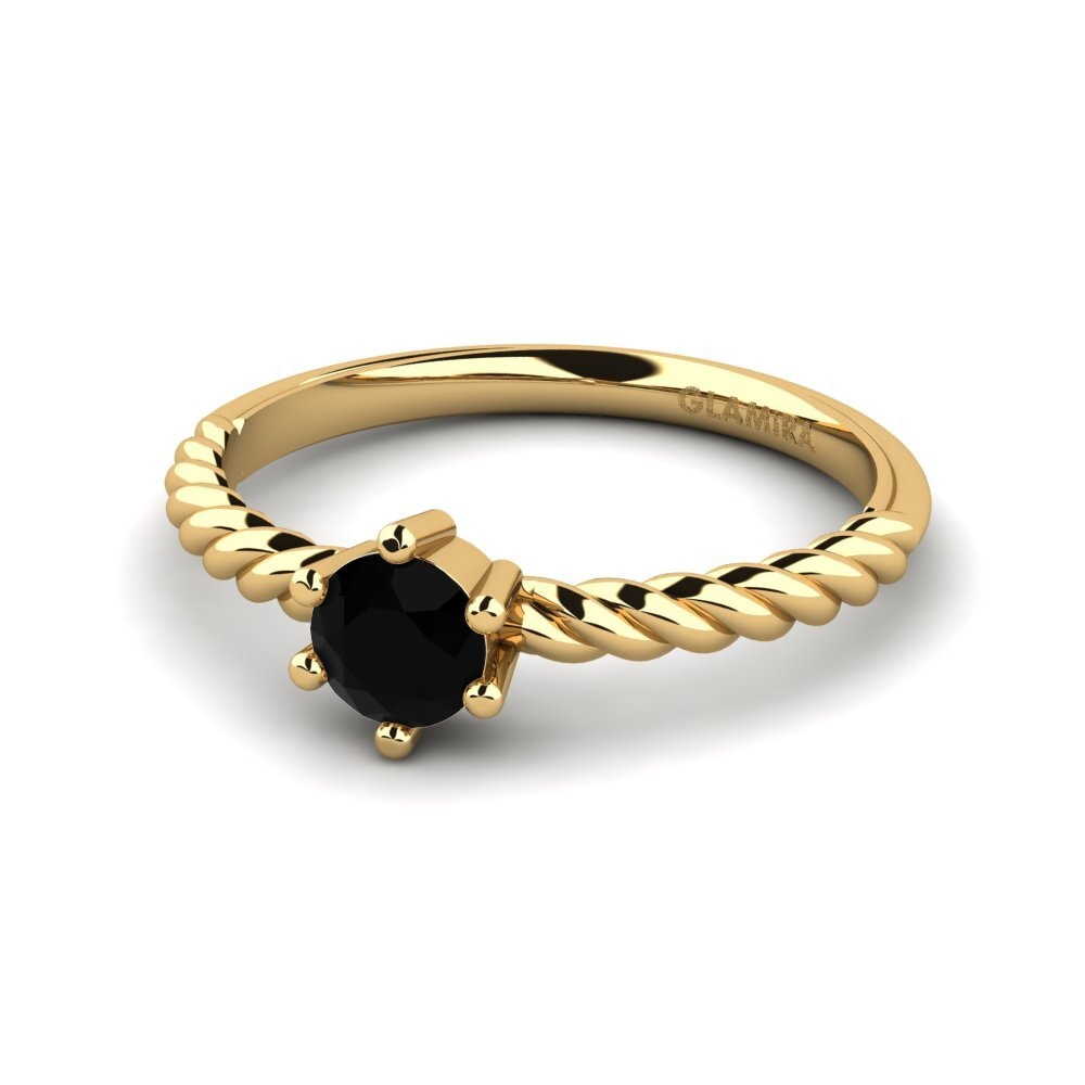 Diamante Negro Anillo de compromiso Brno
