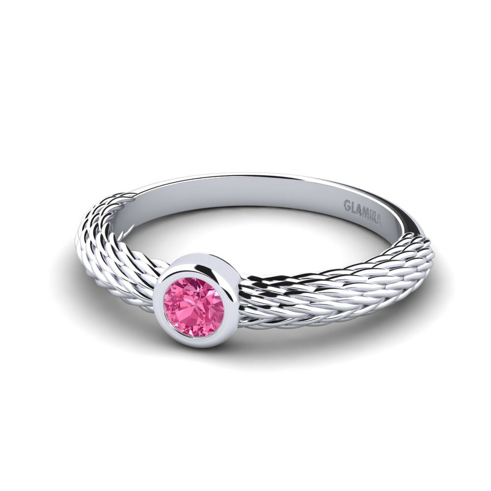 Turmalina rosa Anillo de Mujer Burke