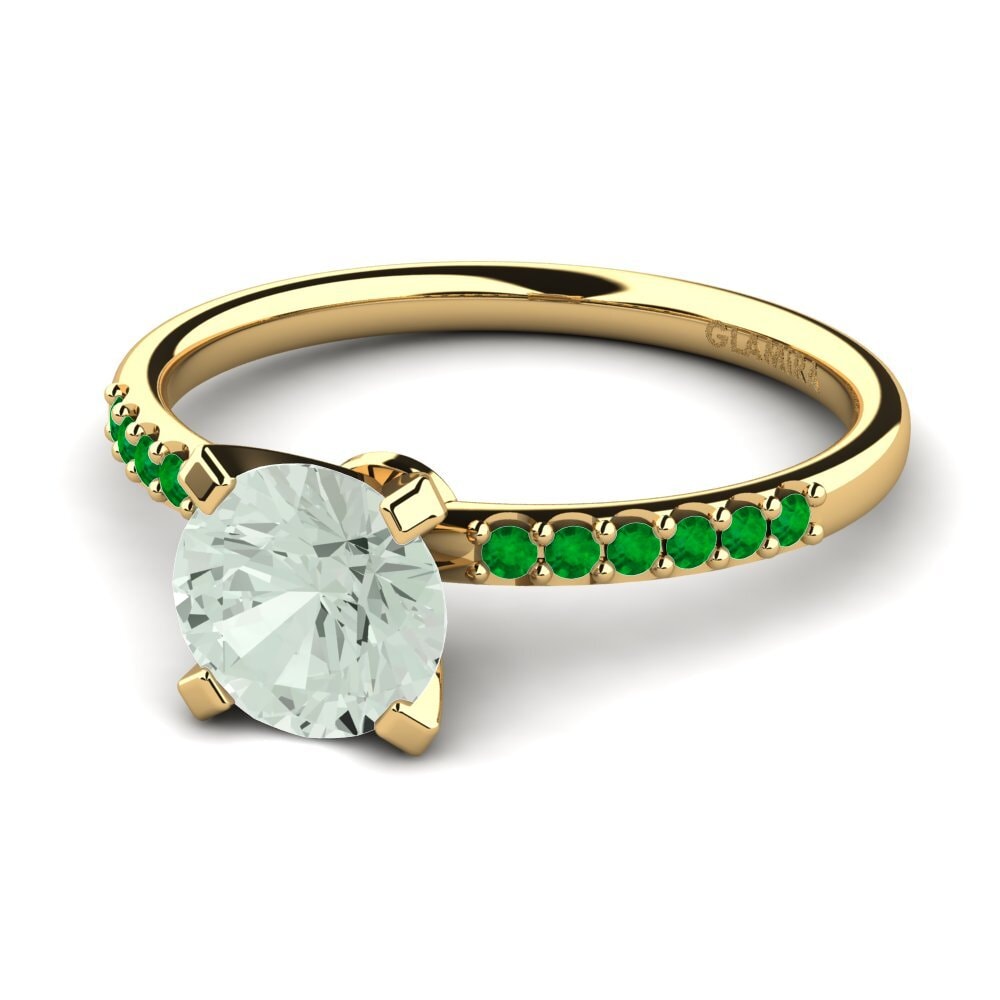 9k Yellow Gold Engagement Ring Cadence