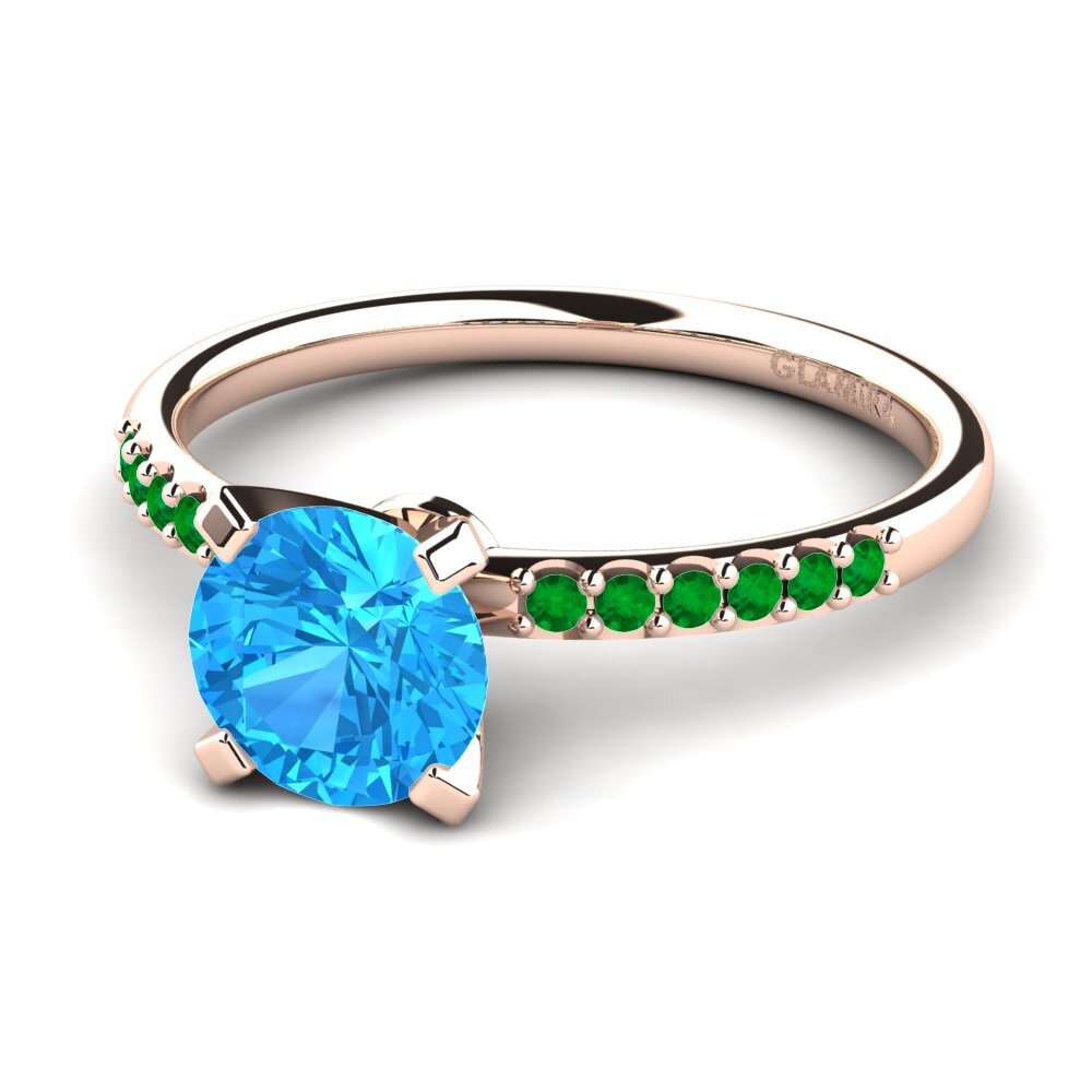 14ct Rose Gold Engagement Ring Cadence