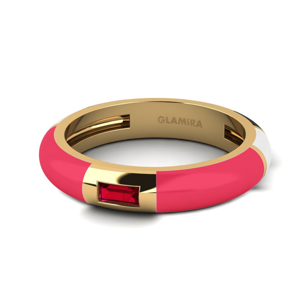 Roter Zirkonia Ring Cie