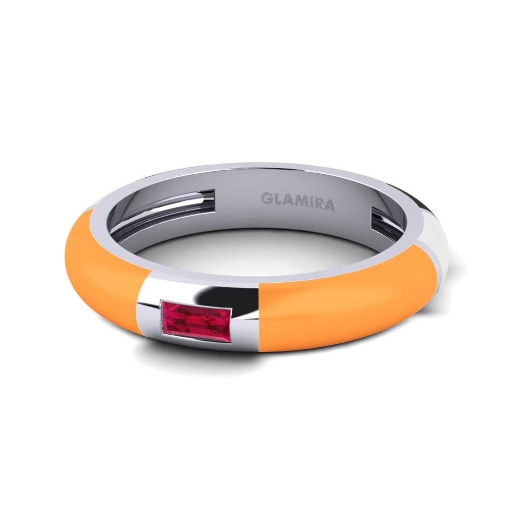 Weiß-Silber Ring Cie