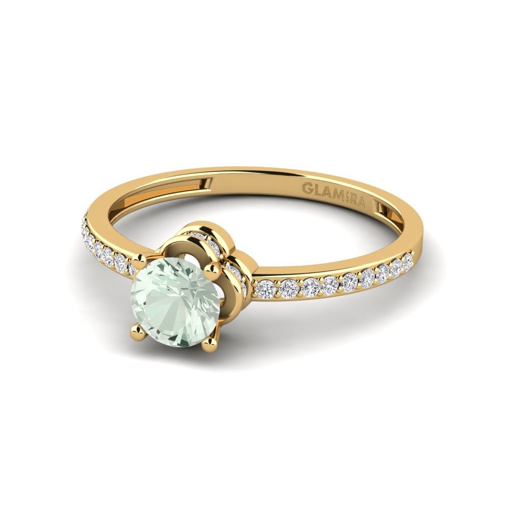 Green Amethyst Engagement Ring Consecratedness A