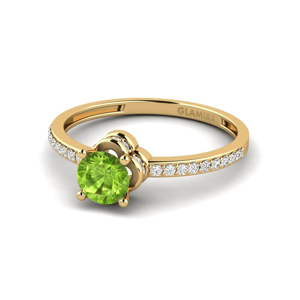 Peridoto Anillo de compromiso Consecratedness A