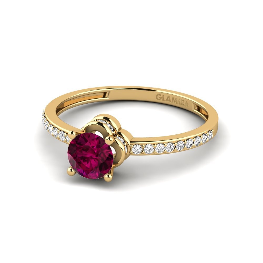 Granate Rhodolite Anillo de compromiso Consecratedness A