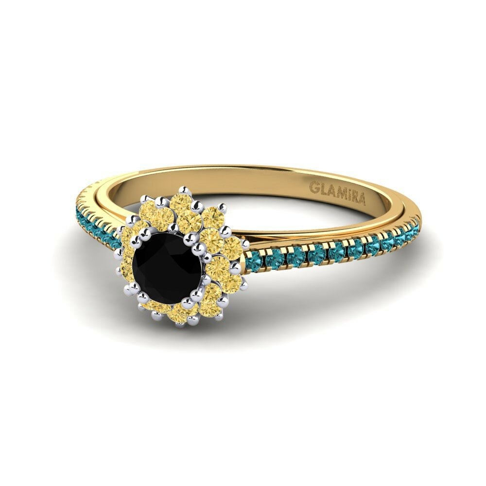 18K Geel & Wit Goud Verlovingsring Daffney 0.25 crt