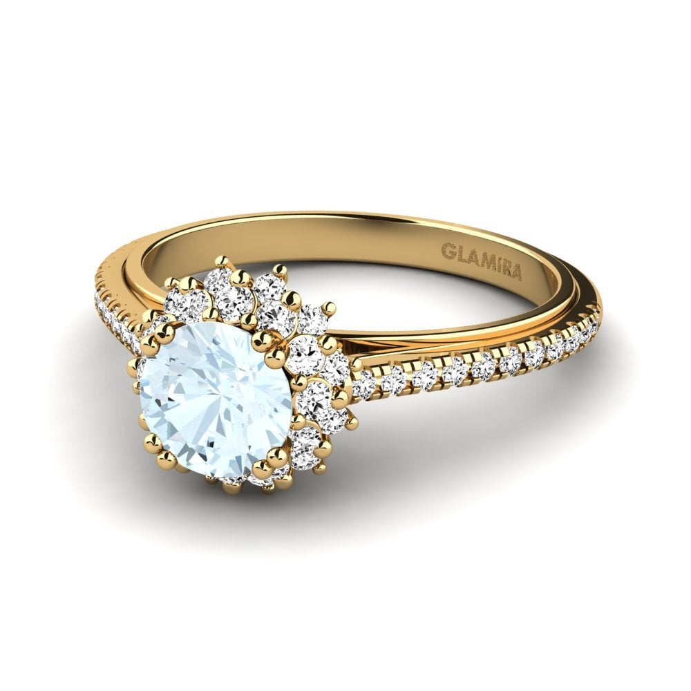 Aquamarine Engagement Ring Daffney 0.8 crt