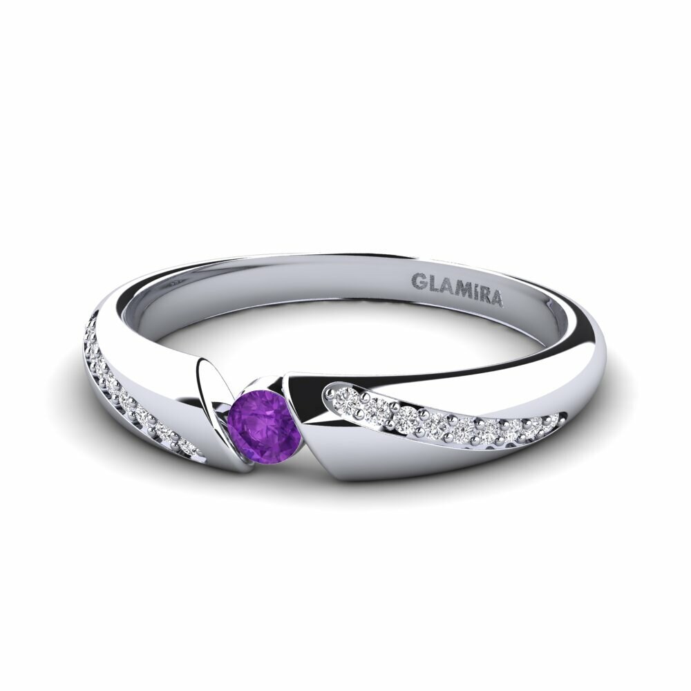 Améthyste Bague de fiançailles Daniele