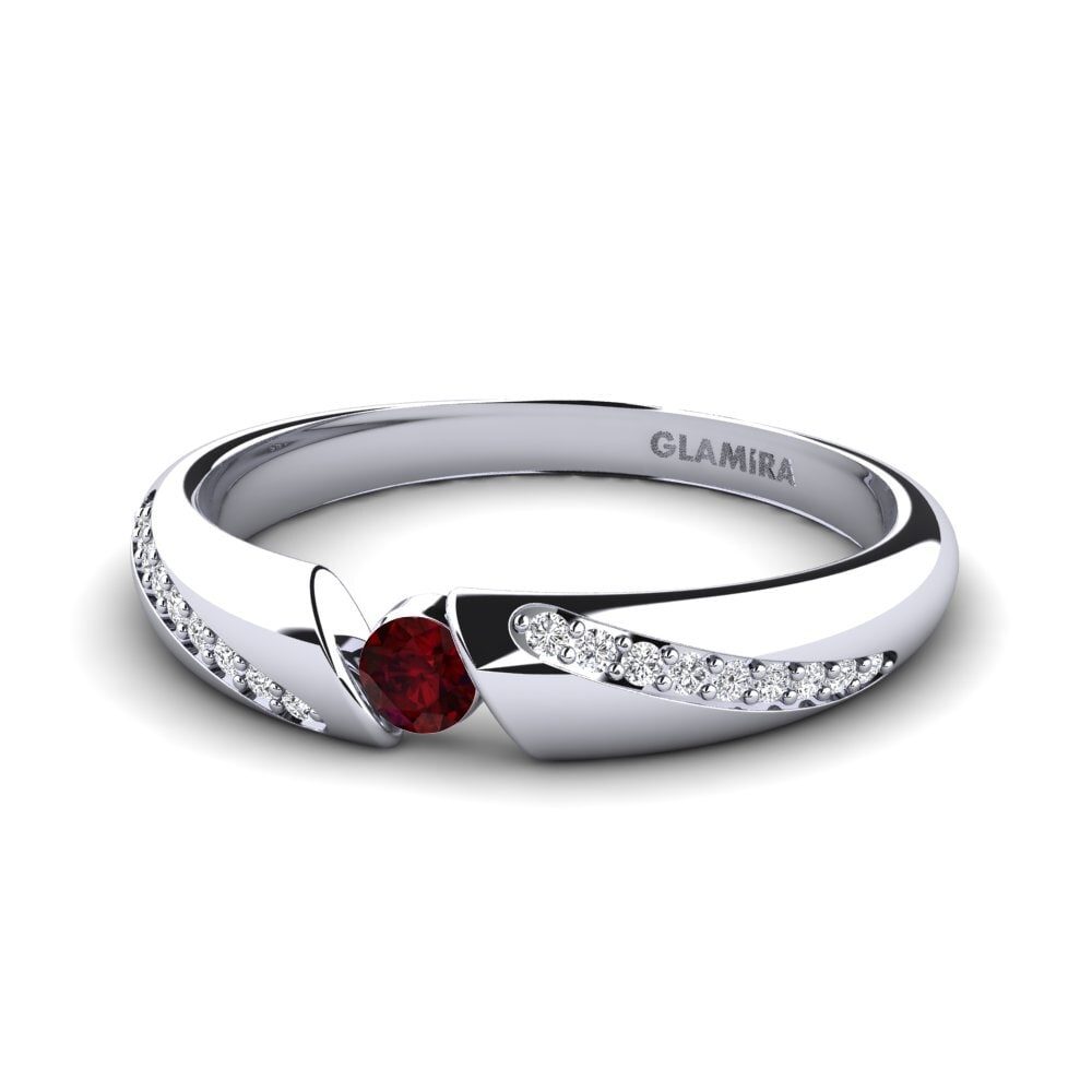 Garnet Engagement Ring Daniele