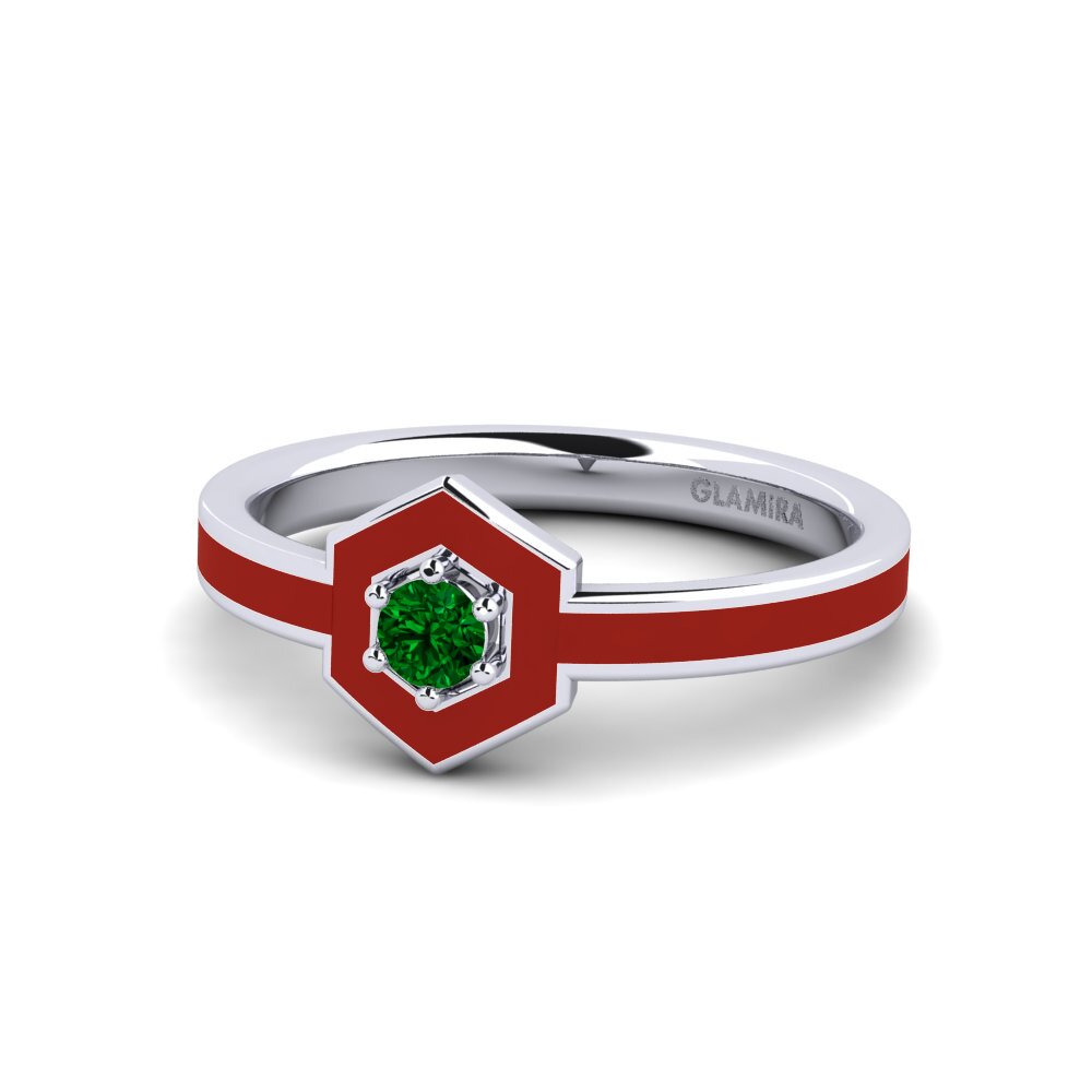 Grüner Zirkonia Ring Desierto