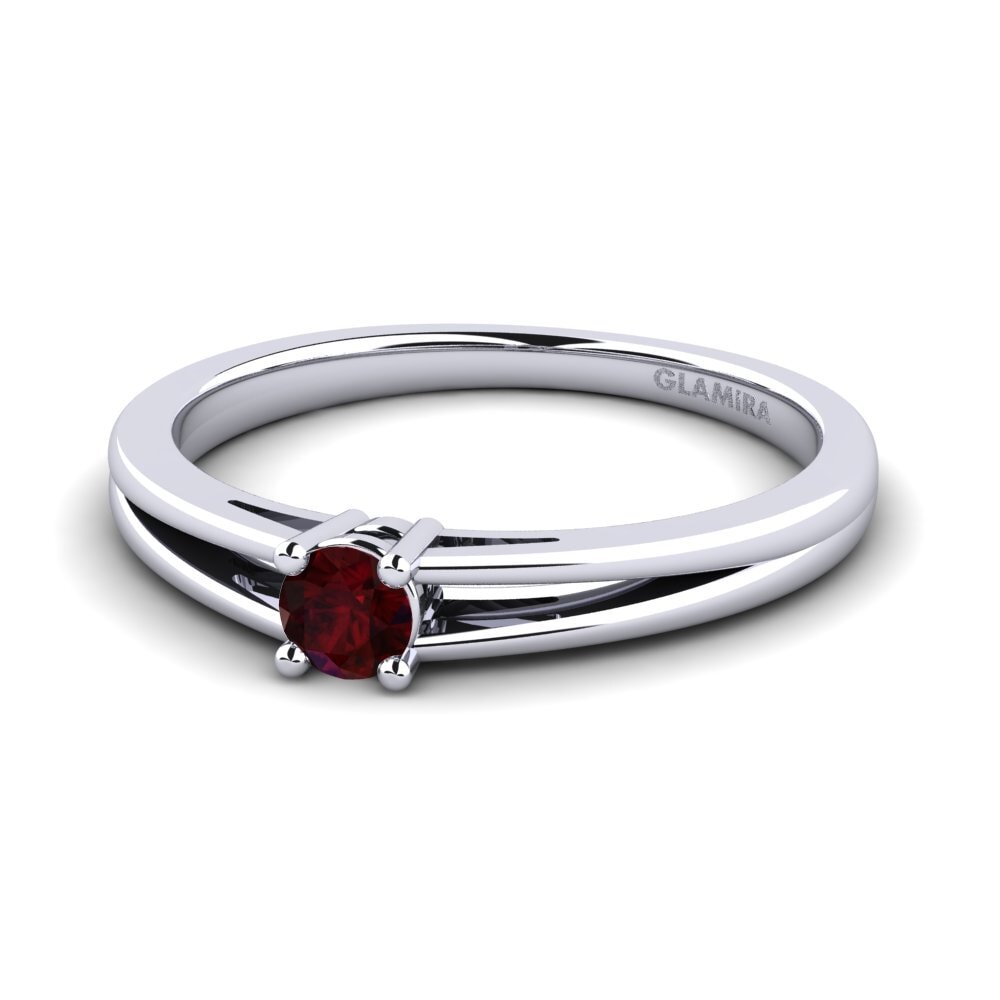 Garnet Engagement Ring Ellie 0.16 crt