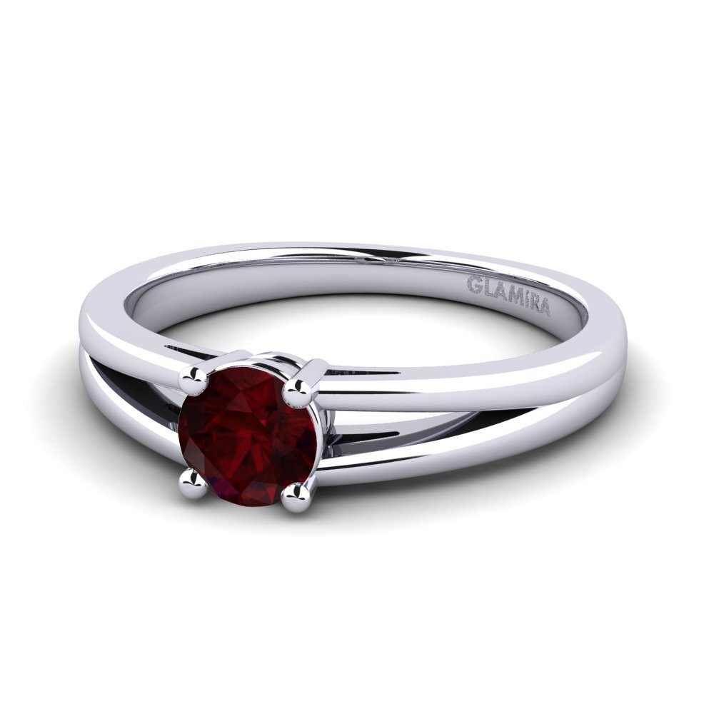 Garnet Engagement Ring Ellie 0.5 crt