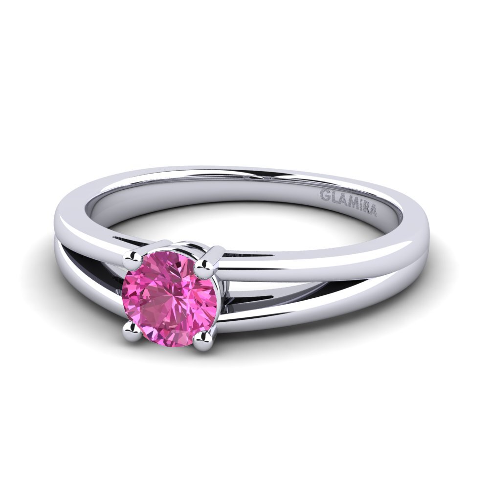 Rosa Topas Verlobungsring Ellie 0.5crt