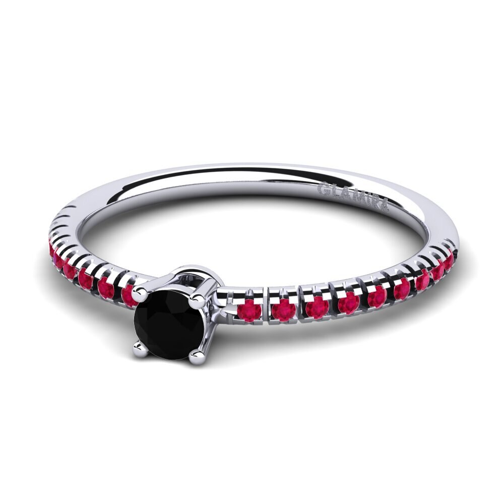Black Diamond Engagement Ring Empire