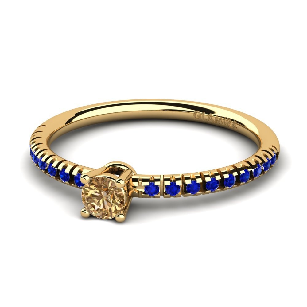 14k Yellow Gold Engagement Ring Empire