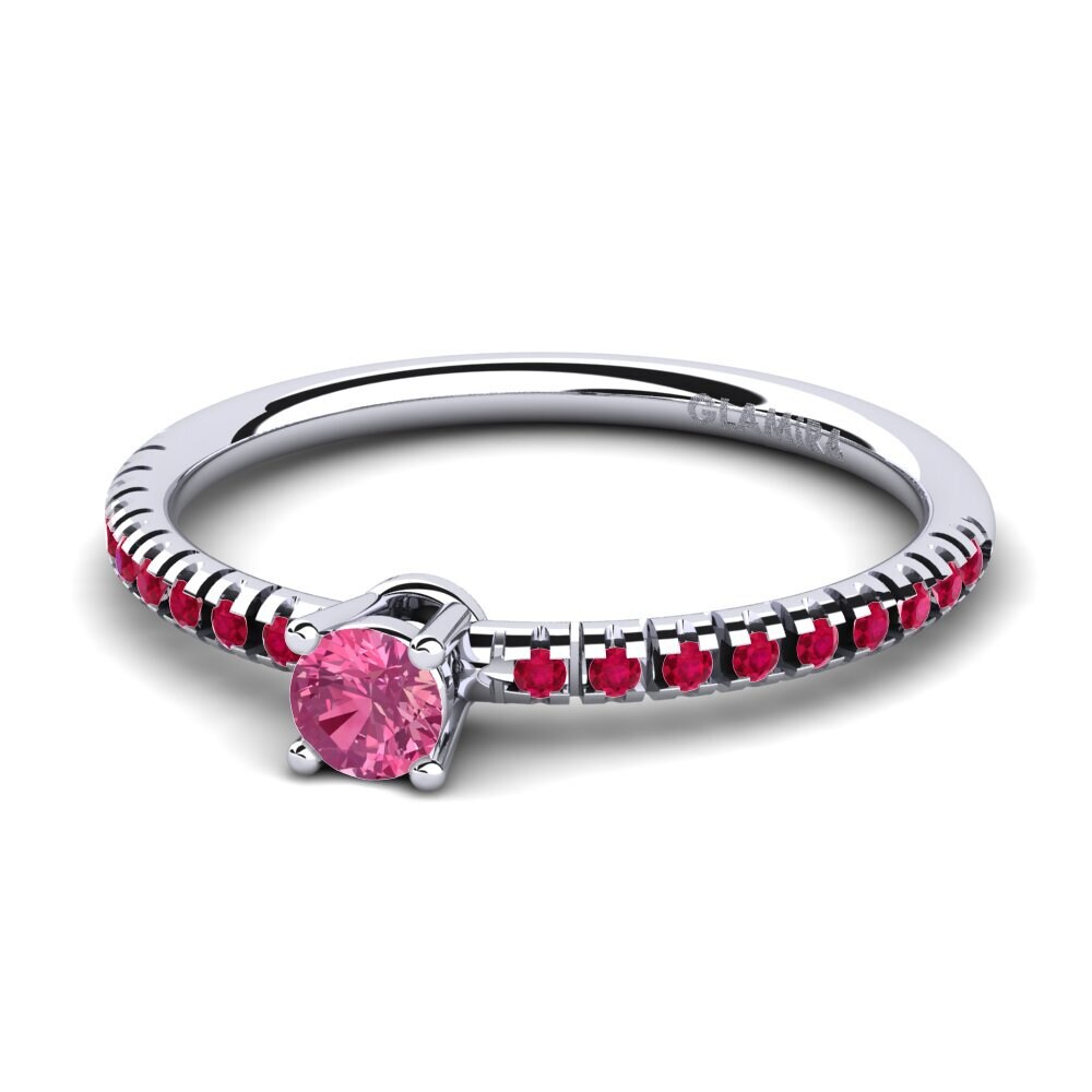 Pink Tourmaline Engagement Ring Empire