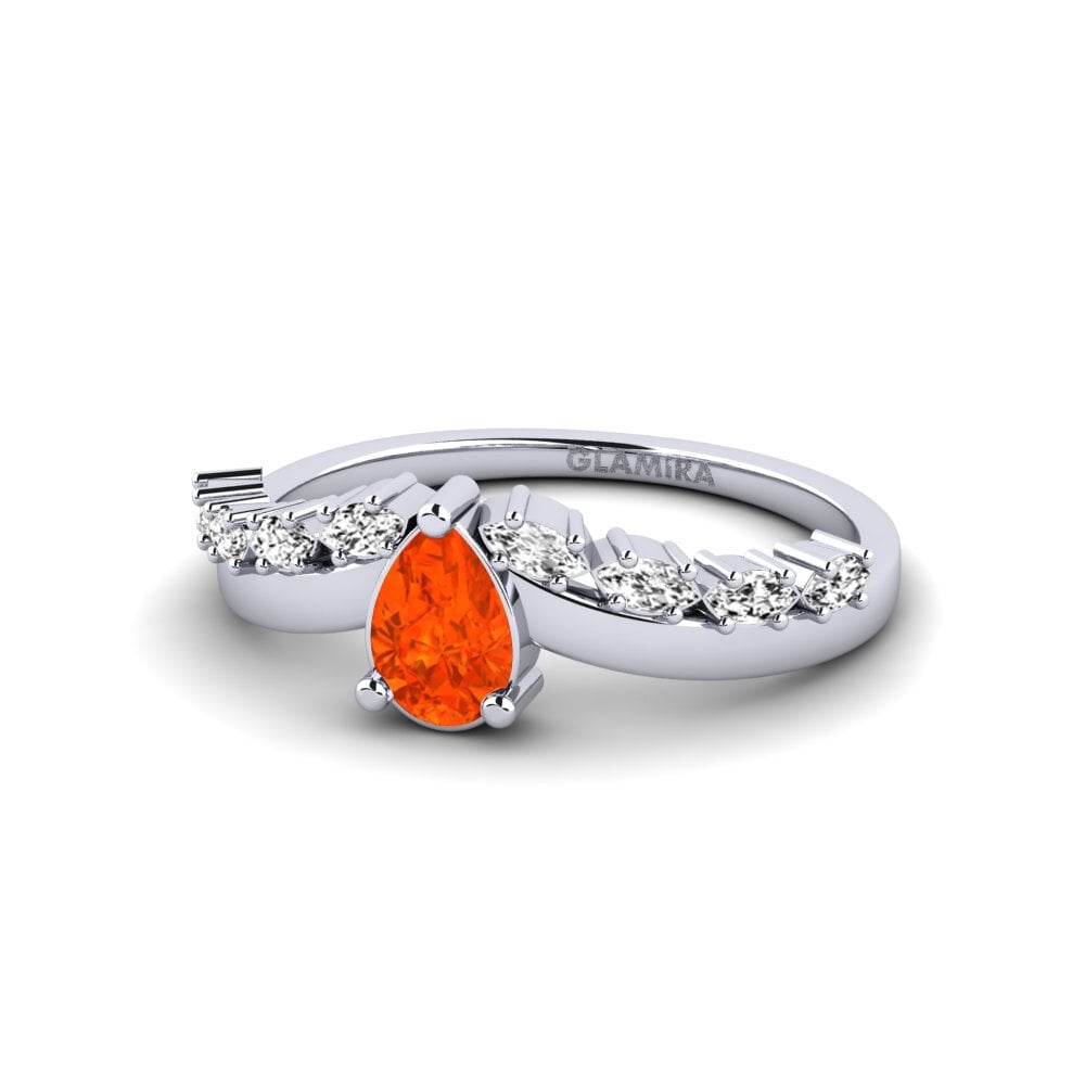 Fire-Opal Engagement Ring Eschati