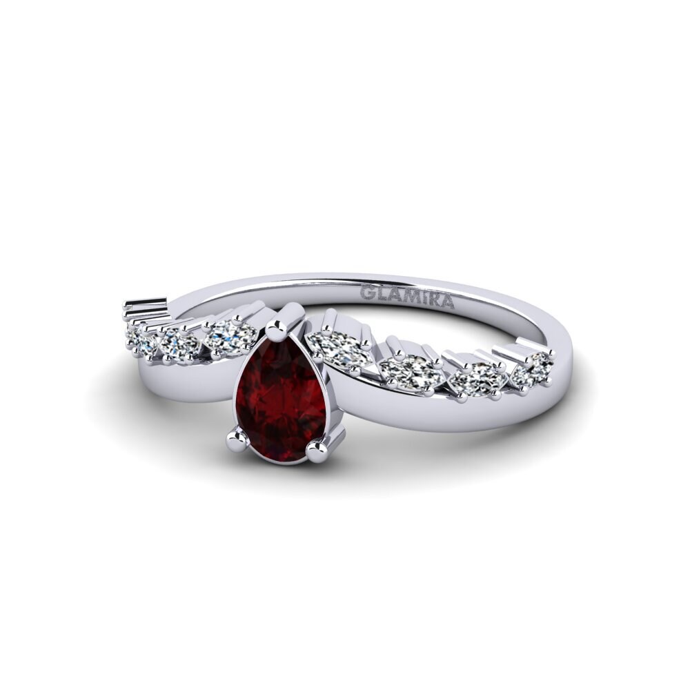 Garnet Engagement Ring Eschati