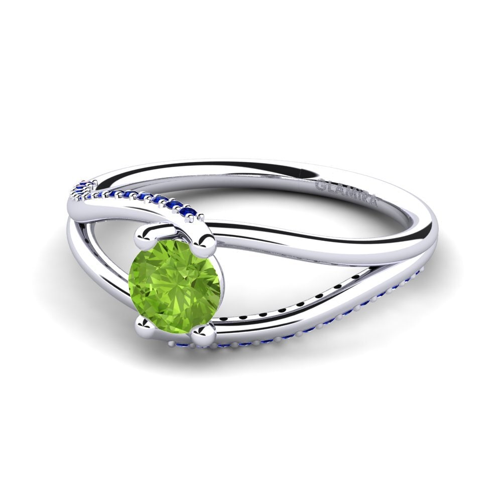 Peridot Engagement Ring Franny