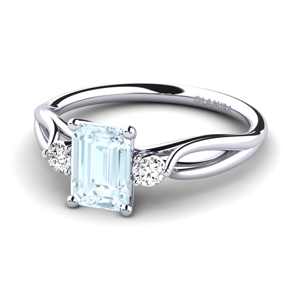 Aquamarine Engagement Ring Gaynelle